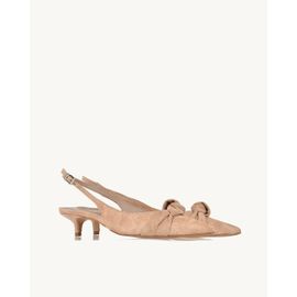 Slingback Salto Médio Chamois Nude