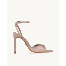 Sandália Salto Alto Satin Nude