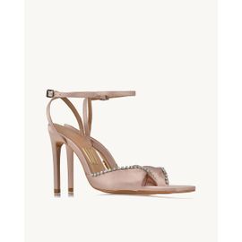Sandália Salto Alto Satin Nude