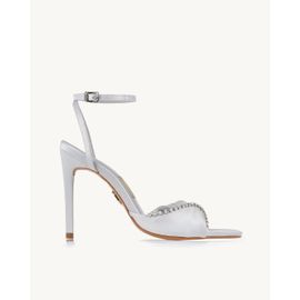 Sandália Salto Alto Satin Silver