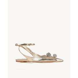 Slingback Metalizado Ouro Light