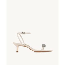 Sandália Salto Médio Milano Off White