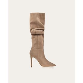 Bota Salto Alto Shammy Areia