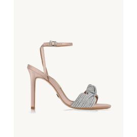 Sandália Salto Alto Satin Nude