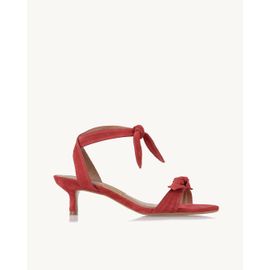 Sandália Salto Médio Chamois Scarlet