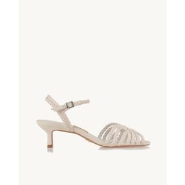 Sandália Salto Médio Soft Off White