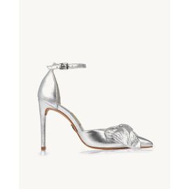 Scarpin Salto Alto Metalizado Silver