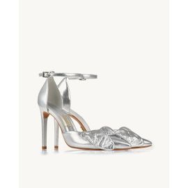 Scarpin Salto Alto Metalizado Silver