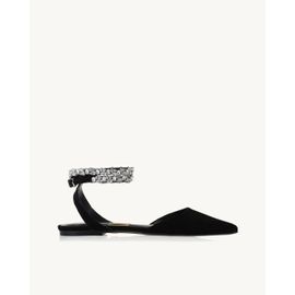 Slingback Chamois Preta