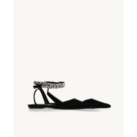 Slingback Chamois Preta