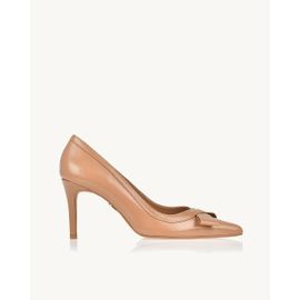 Scarpin Salto Médio Milano Tan