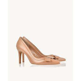 Scarpin Salto Médio Milano Tan