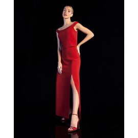 Sandália Salto Alto Satin Scarlet