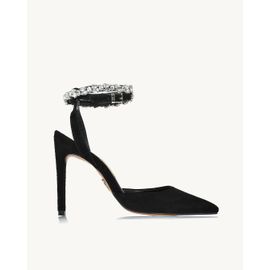 Slingback Salto Alto Chamois Preta