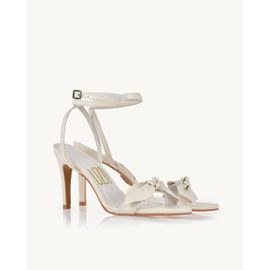 Sandália Salto Alto Milano Off White