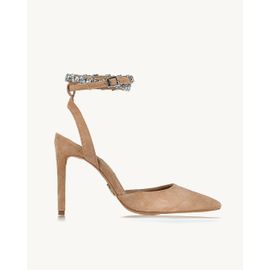 Slingback Salto Alto Chamois Nude
