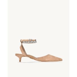 Slingback Salto Médio Chamois Nude