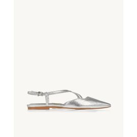 Slingback Craqueler Silver