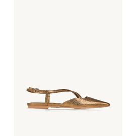 Slingback Craqueler Old Gold
