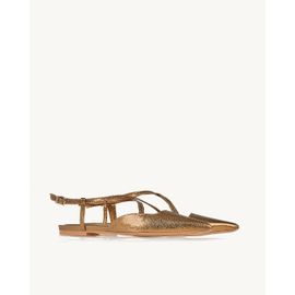 Slingback Craqueler Old Gold