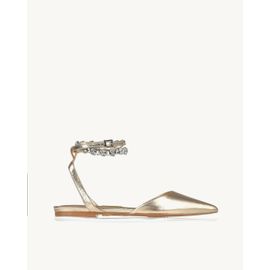Slingback Metalizado Ouro Light