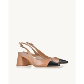Slingback Salto Médio Venice Preta
