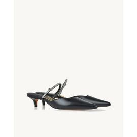 Slingback Salto Médio Venice Preta
