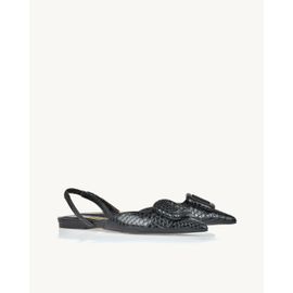 Slingback Piton Preta