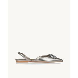 Slingback Metalizado Old Silver