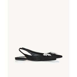 Slingback Chamois Preta
