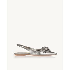 Slingback Metalizado Old Silver