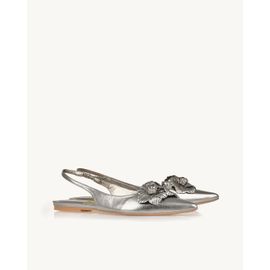 Slingback Metalizado Old Silver