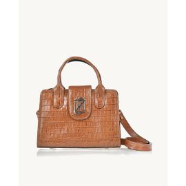 Bolsa Croco Camel