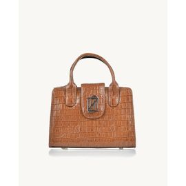 Bolsa Croco Camel