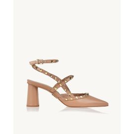 Slingback Salto Médio Milano Pele