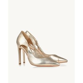 Scarpin Salto Alto Shine Light Gold