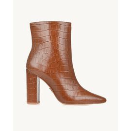 Bota Salto Alto Croco Camel