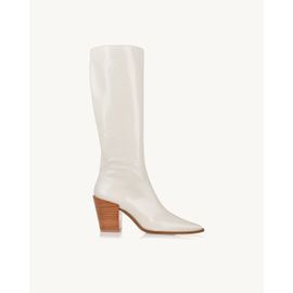 Bota Salto Médio Piton Off White