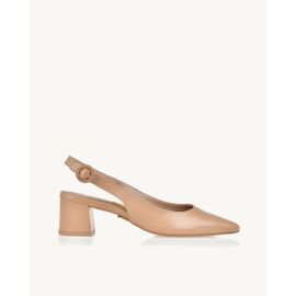 Slingback Salto Médio Venice Pele