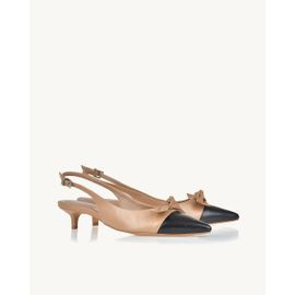 Slingback Salto Médio Venice Preta