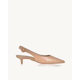 Slingback Salto Médio Piton Pele