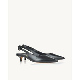 Slingback Salto Médio Venice Preta