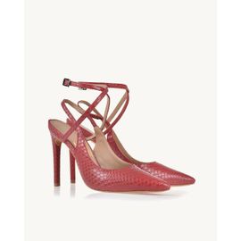 Slingback Salto Alto Piton Scarlet