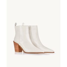 Bota Salto Médio Piton Off White