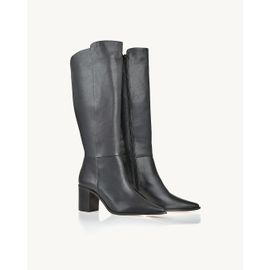 Bota Salto Médio Davos Preta