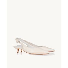 Slingback Salto Médio Venice Off White