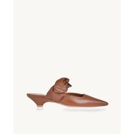 Slingback Salto Baixo Davos Camel