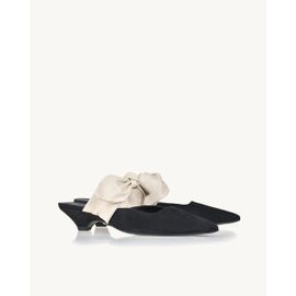 Slingback Salto Baixo Mestiço Preta