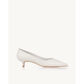 Scarpin Salto Médio Piton Off White
