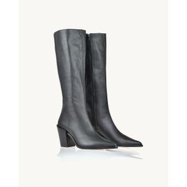 Bota Salto Médio Davos Preta